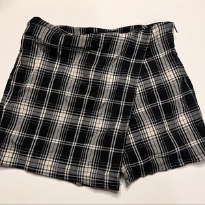brandy melville gingham wrap skort